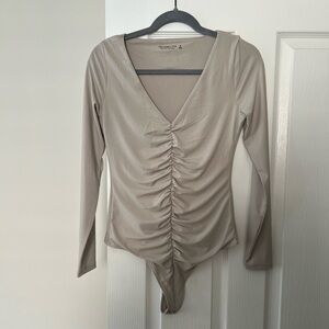 Abercrombie Beige Soft Collection Bodysuit